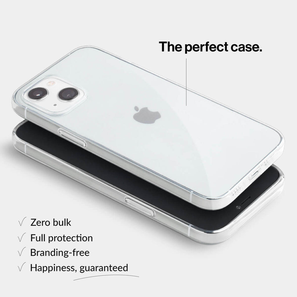 Clear iPhone 13 mini Case - Transparent with Extra Grip – totallee