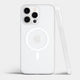 Ultra thin iPhone 15 pro max case with MagSafe by totallee, magsafe frosted clear