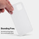 Thin case for iPhone 15 by totallee, frosted clear