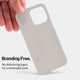 Thin case for iPhone 15 pro max by totallee, natural titanium