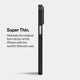 Super thin iPhone 15 pro case, frosted black
