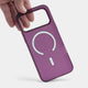 lightweight iphone 17 pro max case, magsafe dark cherry