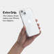 iPhone 14 case by totallee adds grip, Clear (Soft)