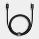 UB-C to lightning charging cable bu totallee in black nylon