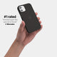 iPhone 12 mini case by totallee added grip, Frosted black