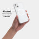 iPhone 14 plus case by totallee adds grip, magsafe frosted clear