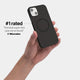 iPhone 14 plus case by totallee adds grip, magsafe black
