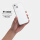 iPhone 14 case by totallee adds grip, Frosted clear