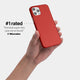 iPhone 12 pro case by totallee adds grip, red
