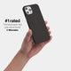 iPhone 12 pro max case by totallee adds grip, Frosted black