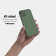 iPhone 13 case by totallee adds grip, green