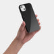 iPhone 13 case by totallee adds grip,  jet black