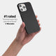 iPhone 13 pro max case by totallee adds grip, carbon fiber pattern