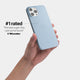 iPhone 13 pro max case by totallee adds grip, sierra blue