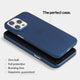 Super thin iPhone 14 pro case by totallee, navy blue