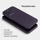 Super thin iPhone 14 pro max case by totallee, deep purple