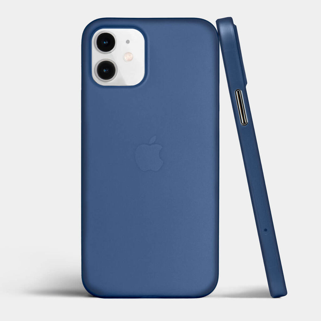 Ultra thin iPhone 12 case by totallee - Thinnest case for iPhone 12, navy blue