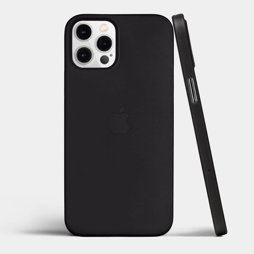 totallee Thin iPhone 12 Pro Max Case, Thinnest Cover Ultra Slim Minimal - for iPhone 12 Pro Max (2020) (Frosted Black)