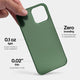Slimmest iPhone 13 pro max case by totallee, alpine green