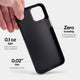 iPhone 13 mini carbon fiber case by totallee is super thin, carbon fiber pattern