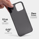 Slimmest iPhone 13 pro max case by totallee, Frosted black