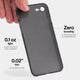 Slimmest iPhone SE case by totallee, Frosted black