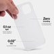 Slimmest iPhone 12 Pro max case by totallee, Frosted clear