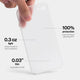 Slimmest iPhone SE case by totallee, Frosted clear