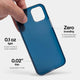 Slimmest iPhone 13 mini case by totallee, navy blue