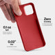 Slimmest iPhone 13 case by totallee, red