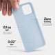 Slimmest iPhone 13 pro max case by totallee, sierra blue