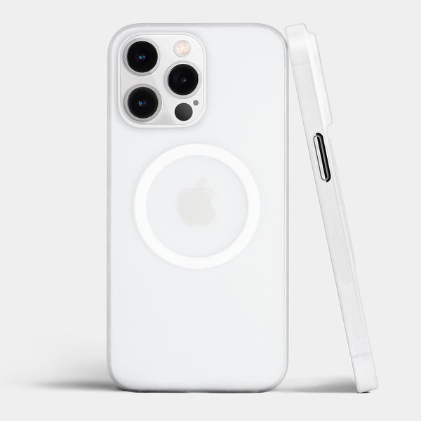 Ultra thin iPhone 14 Pro max case by totallee, Frosted clear