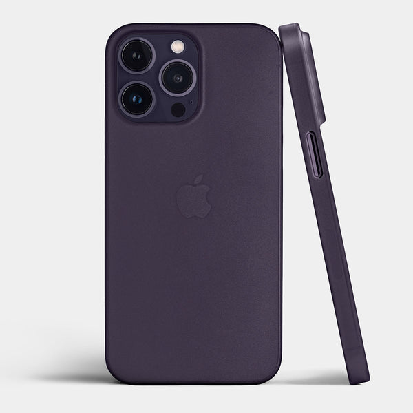 Ultra thin iPhone 14 Pro max case by totallee, Frosted clear