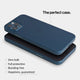 Super thin iPhone 12 pro case by totallee, pacific blue