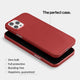 Super thin iPhone 12 pro max case by totallee, red