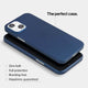 Super thin iPhone 13 mini case by totallee, navy blue