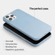Super thin iPhone 13 pro max case by totallee, sierra blue