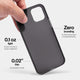 Slimmest iPhone 12 mini case by totallee, Frosted black