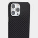 Quality iPhone 13 pro max case by totallee, carbon fiber pattern