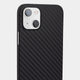 Quality iPhone 14 plus case by totallee, carbon fiber pattern