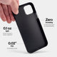 Slimmest iPhone 14 plus case by totallee, carbon fiber pattern