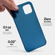 Slimmest iPhone 14 plus case by totallee, navy blue