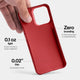 Slimmest iPhone 14 pro case by totallee, red