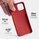 Slimmest iPhone 12 case by totallee, red
